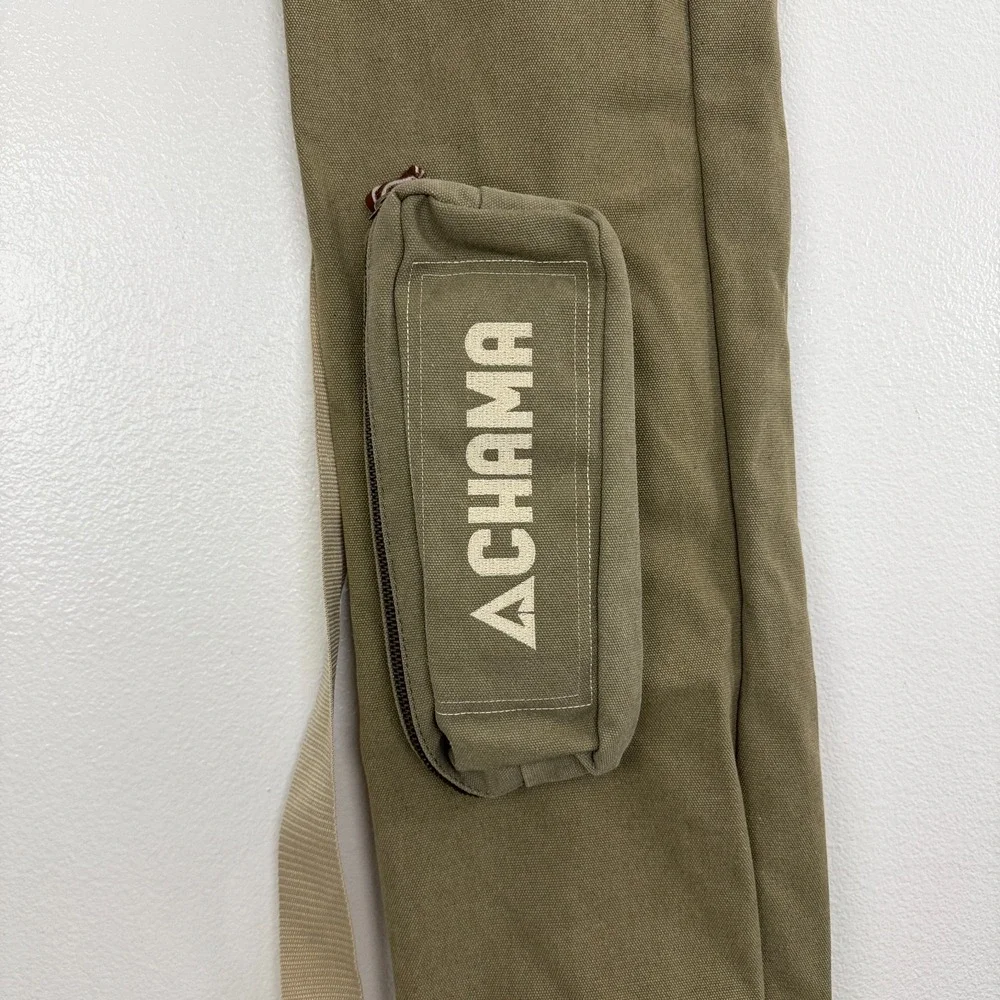 CHAMA Vaquero Chair CARRYING BAG Shoulder Strap Tan Zip Pocket Canvas